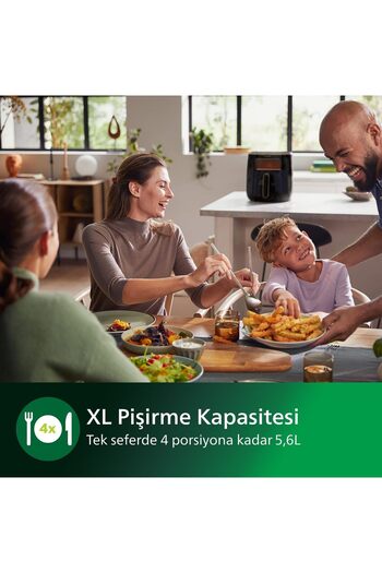 Philips Yeni Airfryer Philips Akıllı Fritöz-Yetkili Evrekala-14 Fonksiyonlu ve Pencereli 5.6Lt