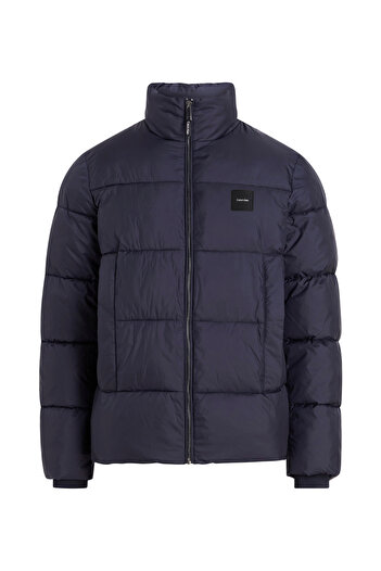 Calvin Klein Pánský kabát s límcem a tmavě modrým límcem K10K113472CHW