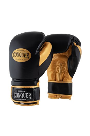 Conquer Pro Fight Premium Leather Boxing Gloves