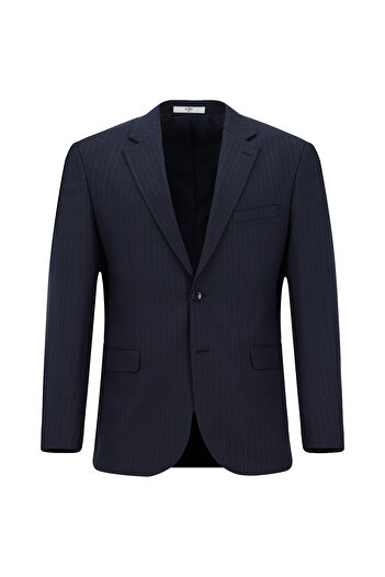 Kiğılı Striped Polyester/Viscose Suit