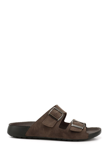 GÖNDERİ(R) Ανδρικές παντόφλες BROWN Buckle 34062