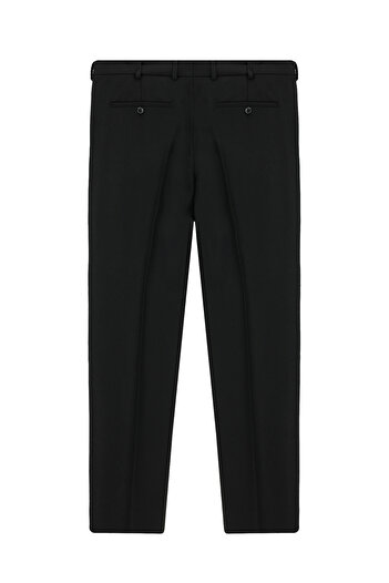 Kiğılı Relaxed Fit Comfortable Cut Wool Pleated Flannel Classic Fabric Trousers