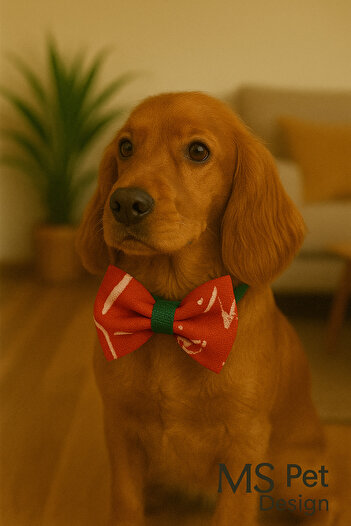 MS Pet Design Adjustable Cat Dog Bow Tie - New Year