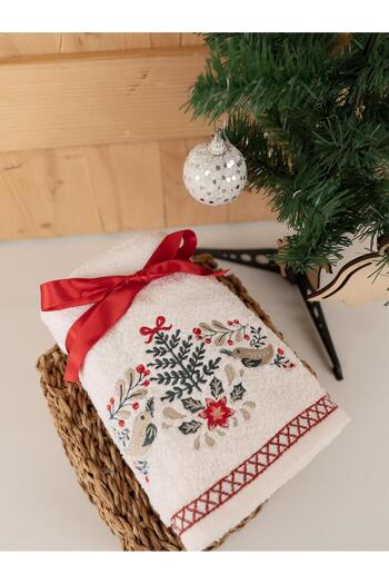 Baveno Cotton 2-Piece Cute Embroidered Gift Towel Set