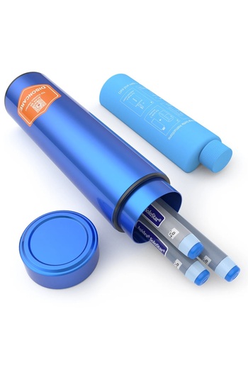 DISONCARE Portable Insulin Flask, ODYSSEY COMPACT, Blue