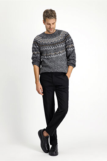 Kiğılı Relaxed Fit Comfortable Cut Wool Classic Fabric Trousers
