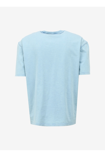 Guess Crew Neck Printed Blue Men's T-Shirt M4Gi44Kc6U1Fb3G_Ss Bsc Postca