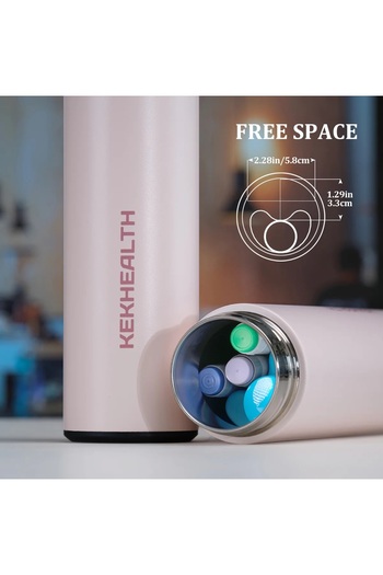 DISONCARE Portable Insulin Thermos, 2-3 Pen Capacity, KEKHEALTH ODYSSEY COMPACT, Rose Quartz Pink