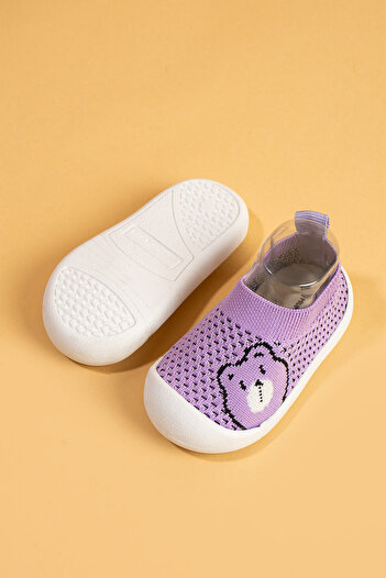 Mumenim Sakow Kids Baby Orthopedic Sole Lightweight Non-Slip Sole Purple First Step Sports Shoes