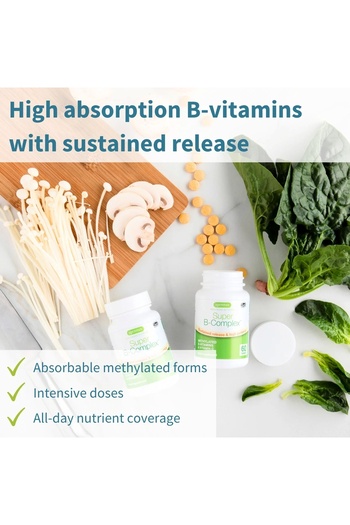 Igennus Healthcare Nutrition Super B-Complex, Vitamin B Complex with Vitamin C & Methylfolate