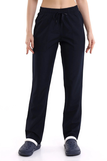 Bilenn Tekstil Navy Blue Alpaca Unisex Elastic Waist Pants