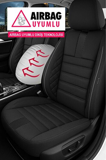GM-DESIGN Dark Arm Feather Universal Commercial Car Seat Cover (Doblo-Caddy-Berlingo-Dokker-Courier-Kangoo)