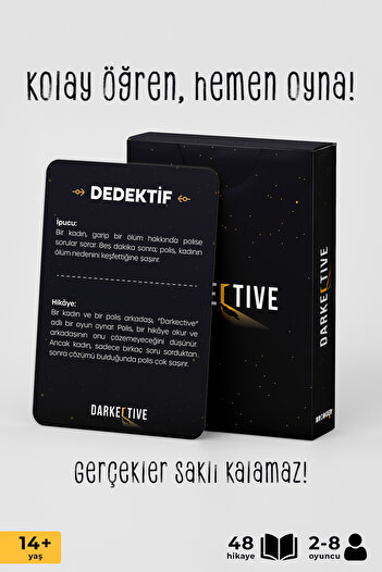 Brodger Darkective Dedektiflik Oyunu-evet Hayır Oyunu-dedektif Oyunu-zeka Oyunu-kutu Oyunu-kart Oyunu