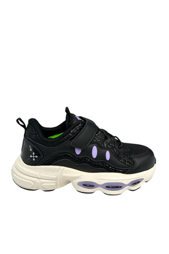 pepino Fk24-1751 Girl's Black Purple Sneakers