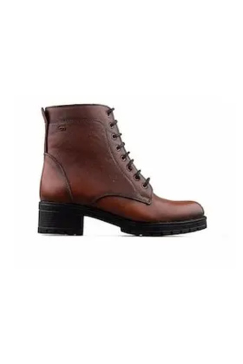 Castle Black YLDZ-2680-1 Γυναικείες Μπότες από Γνήσιο Δερμάτινο Καφέ