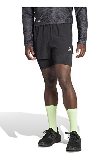 adidas IL7186 ULT 2IN1 S Siyah Erkek Normal Kalıp Şort