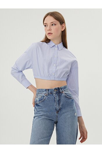 Loft Crop Cămașă Damă U.mânecă