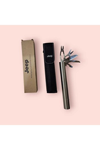 Jeep Jeep Multi-Function Tool with 3-Light Level LED Flashlight