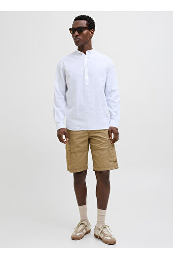 Jack & Jones Καφέ ανδρικό σορτς Cargo 12274389_JPSTCOLE MATEO CARGO SHORT