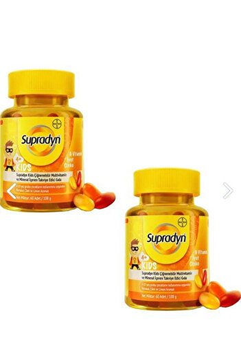 Supradyn Kids Multivitamin and Mineral Containing Chewable 60 Tablets 2 Pieces
