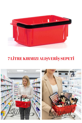 Manken İstanbul 7 Liter Cosmetic Basket - 3 Pieces of Bijouterie, Stationery and Hardware Basket