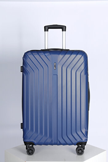 Space Luggage Set, ABS Material including Carry On Cabin Sizes, 20/24/28 Inches, Dark Bule