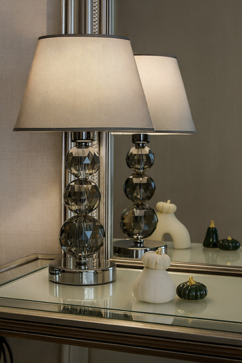 EvLight Cross Glass Silver Metal Lampshade