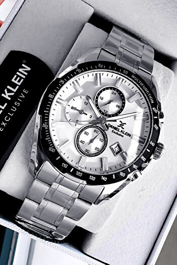 Daniel Klein Exclusive Original Men's Wristwatch Waterproof Silver Color Steel Band Bracelet Dke2006C1