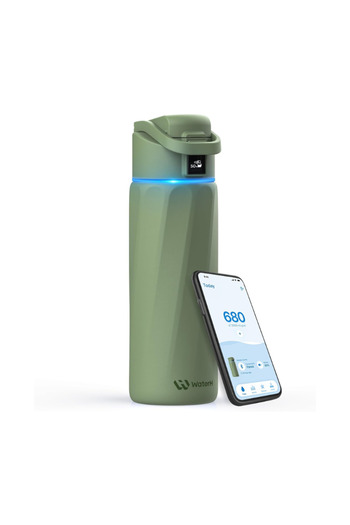 WATERH Boost Smart Water Bottle with Reminder to Drink Water, 24oz BPA-Free Stainless Steel Vacuum I