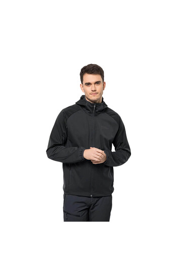 Jack Wolfskin Ανδρικό μπλουζάκι Feldberg με κουκούλα, γκρι Softshell ΑΝΔΡΙΚΟ SOFTSHELL 1306922-6350