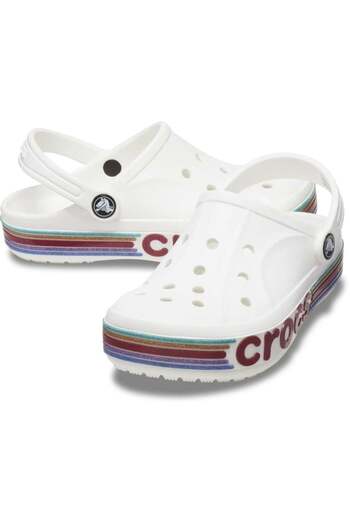 Crocs Papuci KIDS BAYABAND RAINBOW GLITTER