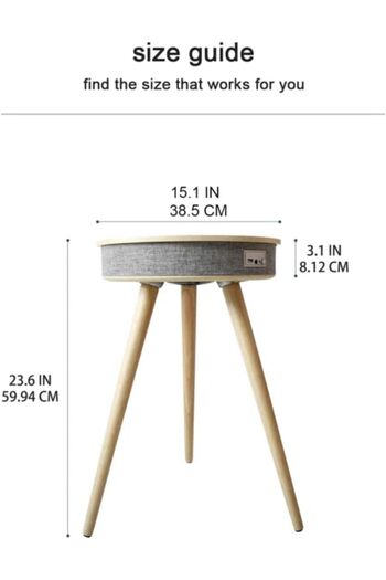 X LOT Multifunctional Coffee Table With Wiress Charger for Mobile Phones&Bluethooth speaker Play Music