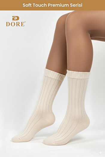 Dore Original Women's Soft Touch Premium Series Soft Textured Wool Corduroy Winter Sleeping Socks 1 Pair