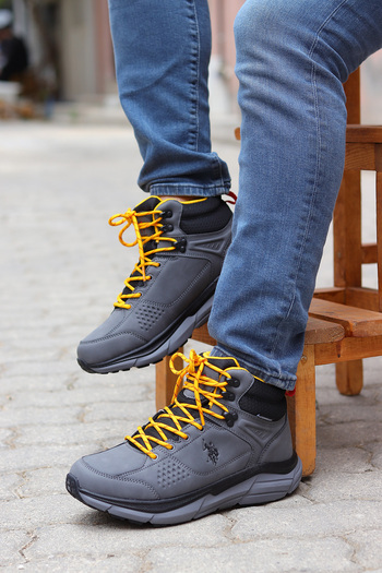 U.S. Polo Assn. Ry Daily Waterproof Lace-Up Outdoor Men's Boots Gray