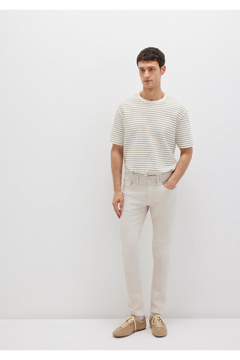 Mavi Jake Ecru Comfort Gabardine Trousers 0042222763