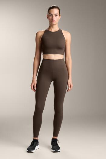 Oysho Compressive core control ankle-length leggings