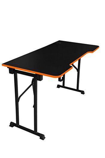 XMAX / JetKur Siyah MDF Bilgisayar Oyuncu Masası 160x70cm Sallanmaz Metal Ayaklı - Pratik Kurulum