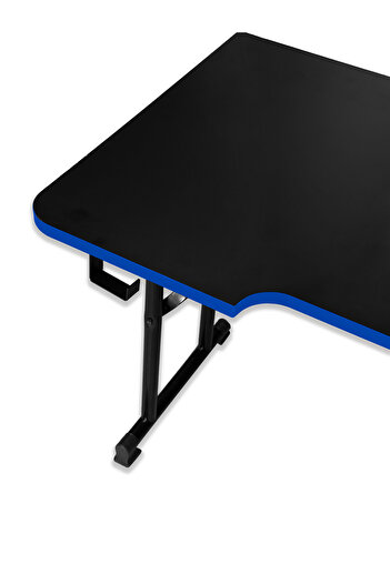 XMAX / JetKur Siyah MDF Bilgisayar Oyuncu Masası 160x70cm Sallanmaz Metal Ayaklı - Pratik Kurulum