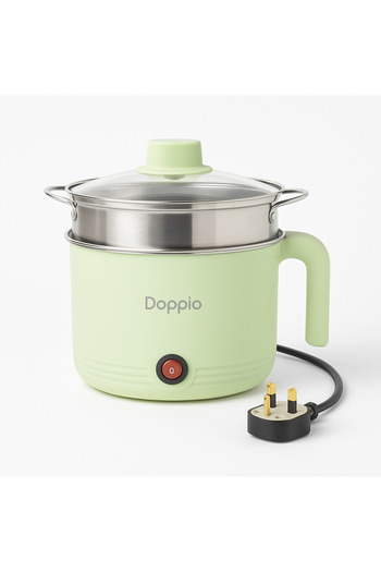 DOPPİO Electric Pot – Compact 500ml Multi-Purpose Cooker (Green)