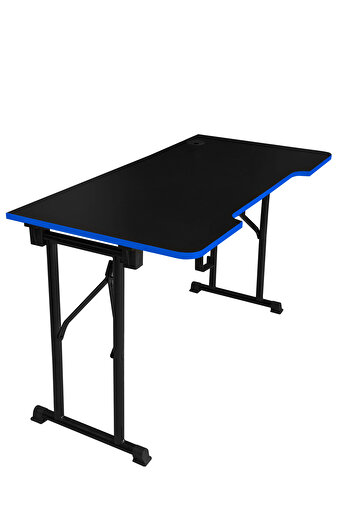 XMAX / JetKur Siyah MDF Bilgisayar Oyuncu Masası 160x70cm Sallanmaz Metal Ayaklı - Pratik Kurulum