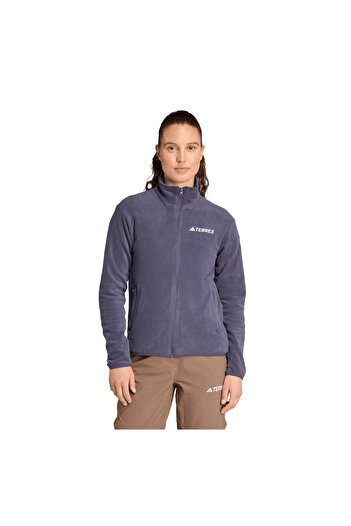 adidas Jm3114-K W Mt Ess Fz Fl Women's Jacket Purple
