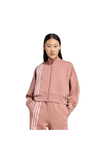 adidas Jw3609-K 3 Stripes Zip-Up Women's Jacket Pink