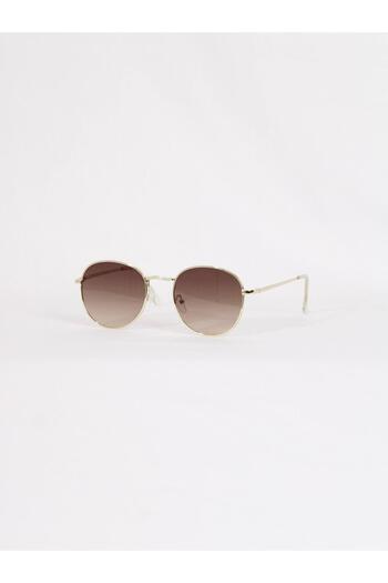 Maldia Shop Unisex Round Milk Coffee Sunglasses