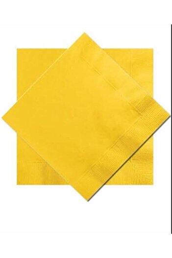 Deniz Party Store Yellow Paper Napkin 16 Pieces