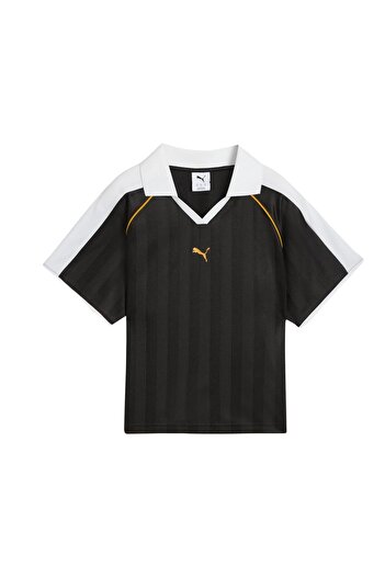 Puma 632157-01 T7 Relaxed Football Jersey Women's T-Shirt Black