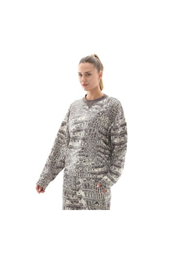adidas Jw4648-K by Stella Mccartney Loose Women's Sweatshirt Gray