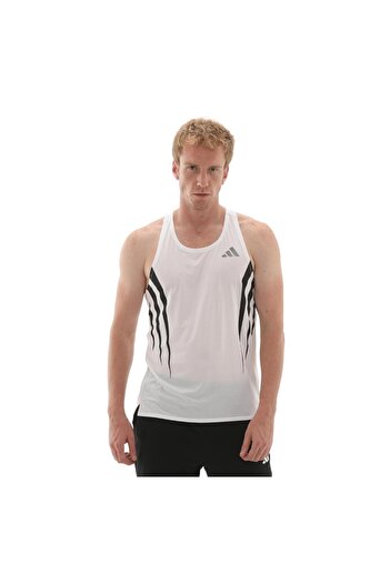 adidas JP1489-E Ανδρικό μπλουζάκι Adızero A Sgl M Λευκό