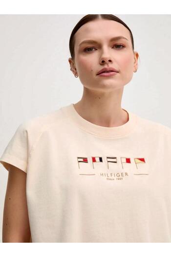 Tommy Hilfiger Flag Embroidery Relaxed Fit T-Shirt