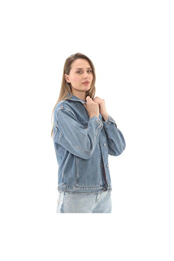 Timberland B0A67JQBQ81-R Timberland Archive Denim Jacket Kadın Ceket Mavi