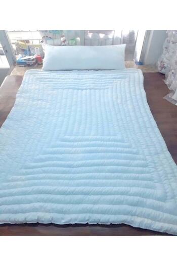 Mandaş Grandma Quilt, Handmade Double Cotton Quilt (195x215)